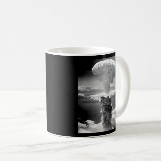 Atombombe Nukleare Wolke gegen Nukleare Tests Kaffeetasse (VorderseiteRechts)