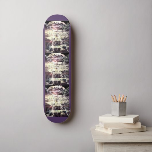 Atombombe-Skateboard, Version 2 Skateboard (Wandkunst)