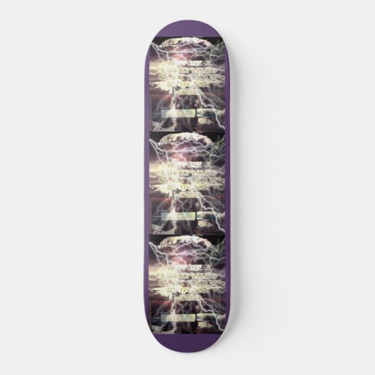 Atombombe-Skateboard, Version 2 Skateboard (Vorderseite)