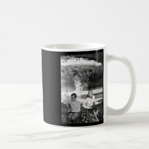 Atombombenwolke Nuklearer Krieg Retro Vintage Mili Kaffeetasse