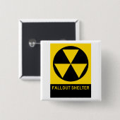 Atombunker-Landstraßen-Zeichen Button (Vorne & Hinten)