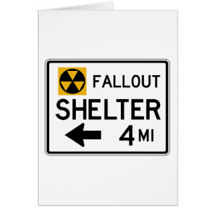 Atombunker-Straßenschild