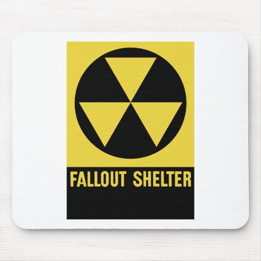 Atombunker-Zeichen Mousepad (Vorne)
