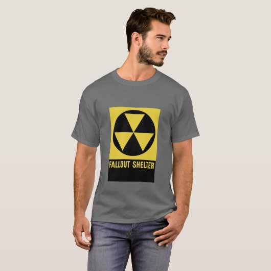 Atombunker-Zeichen T-Shirt (Vorne ganz)