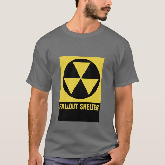 Atombunker-Zeichen T-Shirt (Vorderseite)