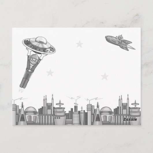 AtomCity Postcard Postkarte (Rückseite)