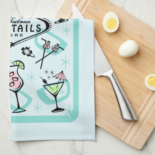 Atomcocktails Geschirrtuch (Viertel Falte)