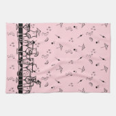 Atomcocktails in Rosa Geschirrtuch (Horizontal)