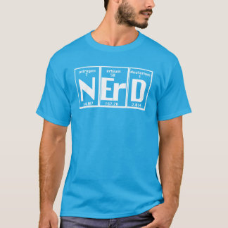 Atomdiagramm der lustigen Nerd-Elemente T-Shirt