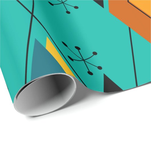 Atomdiamanten Geschenkpapier (Rolleneckpunkt)