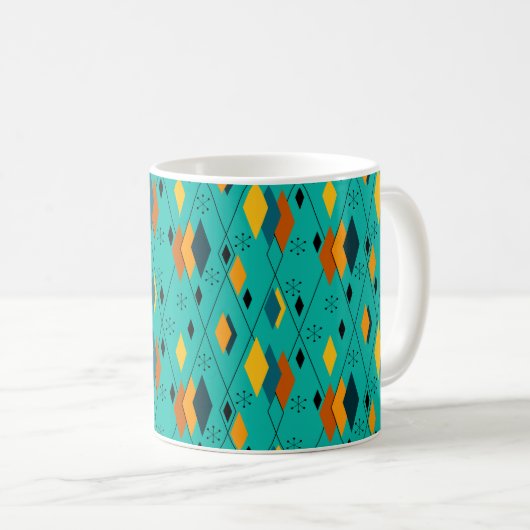 Atomdiamanten Kaffeetasse (VorderseiteRechts)