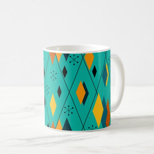 Atomdiamanten Kaffeetasse (VorderseiteRechts)