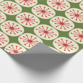 Atomdots Retro Weihnachtsmuster des mittleren Jahr Geschenkpapier (Ecke)