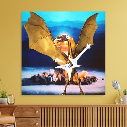 Atomdrache Leinwanddruck (Insitu (Wohnzimmer))