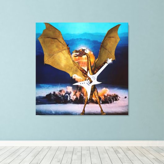 Atomdrache Leinwanddruck (Insitu (Holzboden))