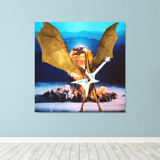 Atomdrache Leinwanddruck (Insitu (Holzboden))