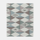 Atome Age Art Diamonds Sage Gray Fleecedecke (Vorderseite)