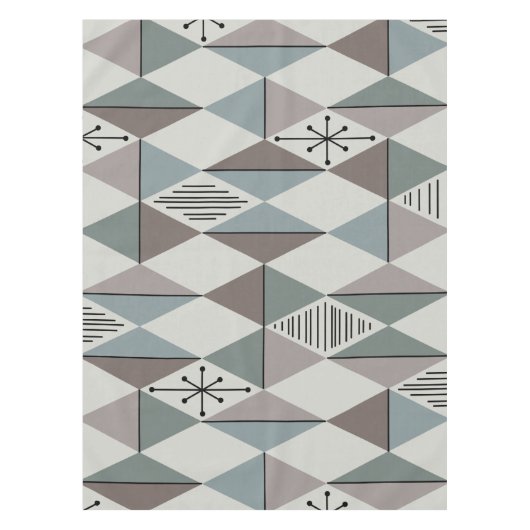 Atome Age Art Diamonds Sage Gray Tischdecke (Vorderseite)
