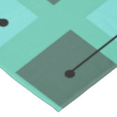 Atome Age Simple Shapes Türkis Tischdecke (Schrägansicht)