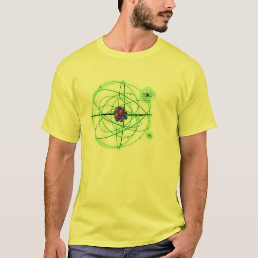 Atome auf einem T - Shirt (Vorderseite)
