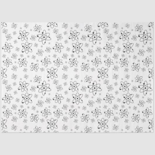 Atome aus beweglichem Papierpapier Seidenpapier (Vorderseite)