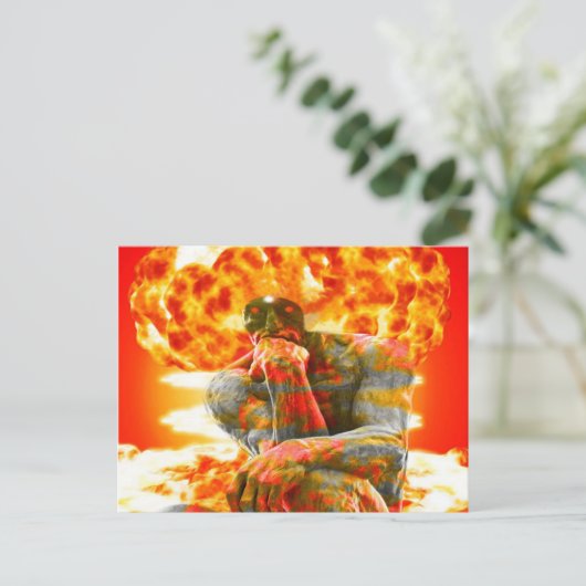 Atome Brainstorm Postkarte (Stehend Vorderseite)