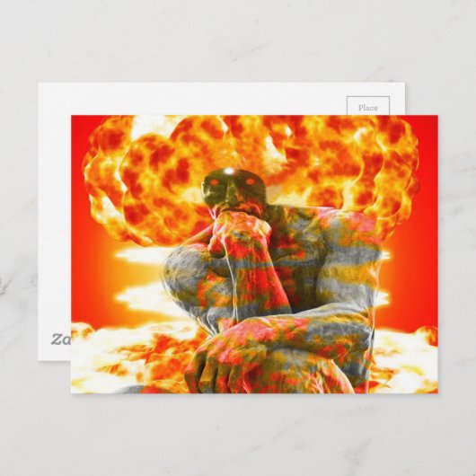 Atome Brainstorm Postkarte (Vorne/Hinten)