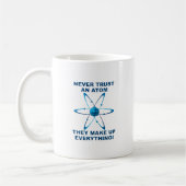 Atome machen alles lustige Mug Kaffeetasse (Links)
