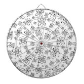 Atome Retro Atomalge Muster Dartscheibe (vorne)