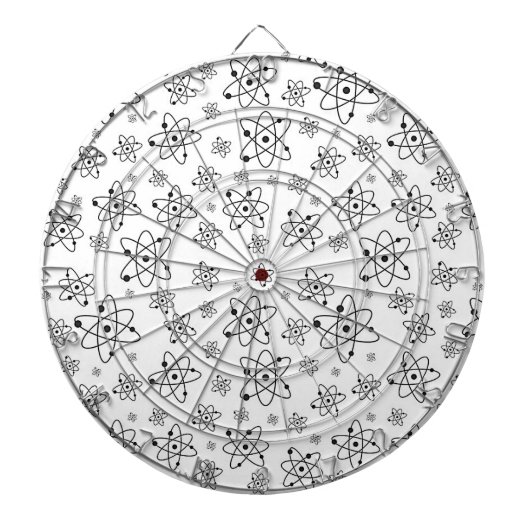 Atome Retro Atomalge Muster Dartscheibe (vorne)
