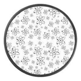 Atome Retro Atomalge Muster Eishockey Puck