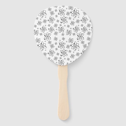 Atome Retro Atomalge Muster Fächer (Vorderseite)