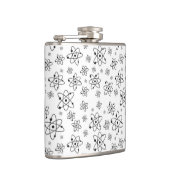 Atome Retro Atomalge Muster Flachmann (Rechts)