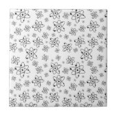 Atome Retro Atomalge Muster Fliese (Vorderseite)