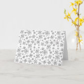 Atome Retro Atomalge Muster Karte (Gelbe Blume)