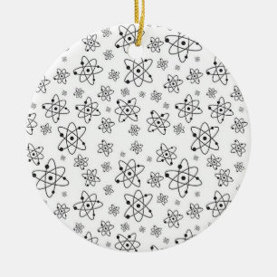 Atome Retro Atomalge Muster Keramik Ornament