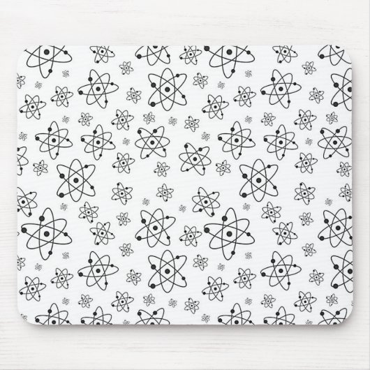 Atome Retro Atomalge Muster Mousepad (Vorne)