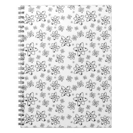 Atome Retro Atomalge Muster Notizblock