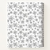 Atome Retro Atomalge Muster Notizblock (Rückseite)