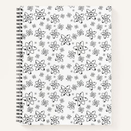 Atome Retro Atomalge Muster Notizblock