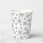 Atome Retro Atomalge Muster Pappbecher (Links)