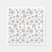 Atome Retro Atomalge Muster Serviette (Vorderseite)