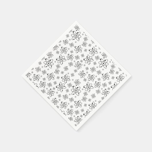 Atome Retro Atomalge Muster Serviette (Ecke)