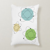 Atomelemente Mitte des Jahrhunderts modern Dekokissen (Vorderseite(Vertikal))