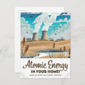 Atomenergie Kommerziell Einladungspostkarte (Vorne/Hinten)