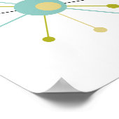 Atomenergie-Sternexplosion Mitte des Jahrhunderts  Poster (Ecke)