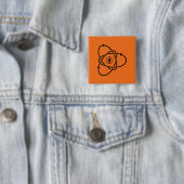 Atomenergie-Symbol-Wissenschaft und Technik für Po Button (Beispiel)
