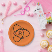 Atomenergie-Symbol-Wissenschaft und Technik für Po Pappteller (Party)