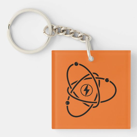 Atomenergie-Symbol-Wissenschaft und Technik für Po Schlüsselanhänger (Vorderseite)