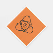 Atomenergie-Symbol-Wissenschaft und Technik für Po Serviette (Ecke)